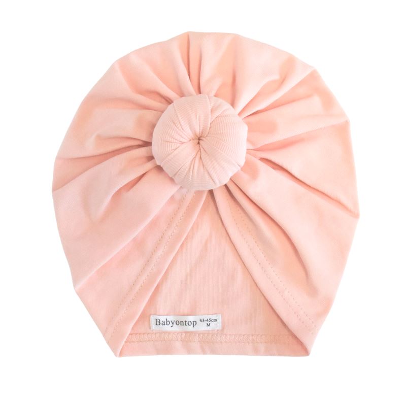 Turban IMANI - Blanc  Bonnet naissance bebe fille