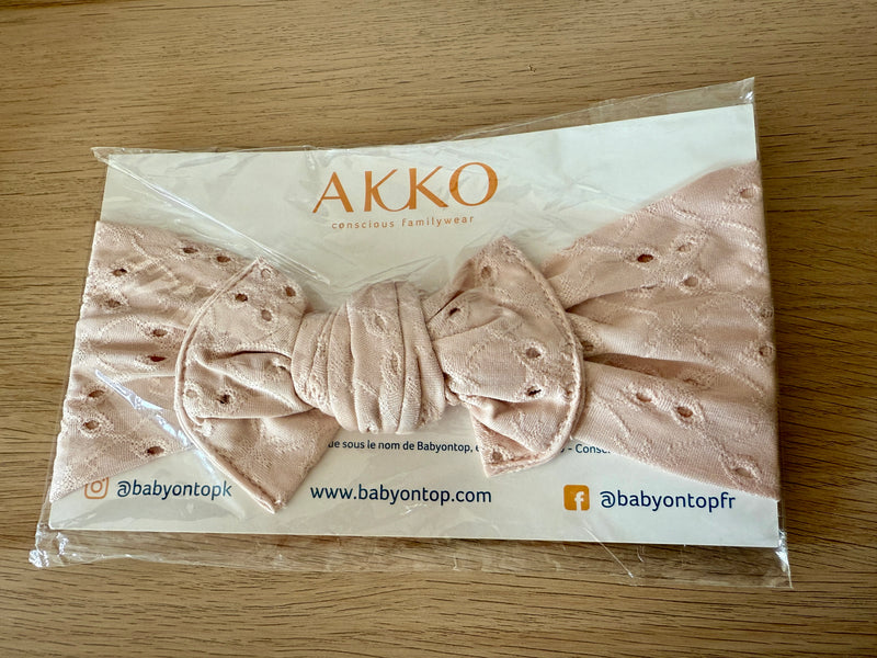 Bandeau MARY Nude Rose - noeud FLY